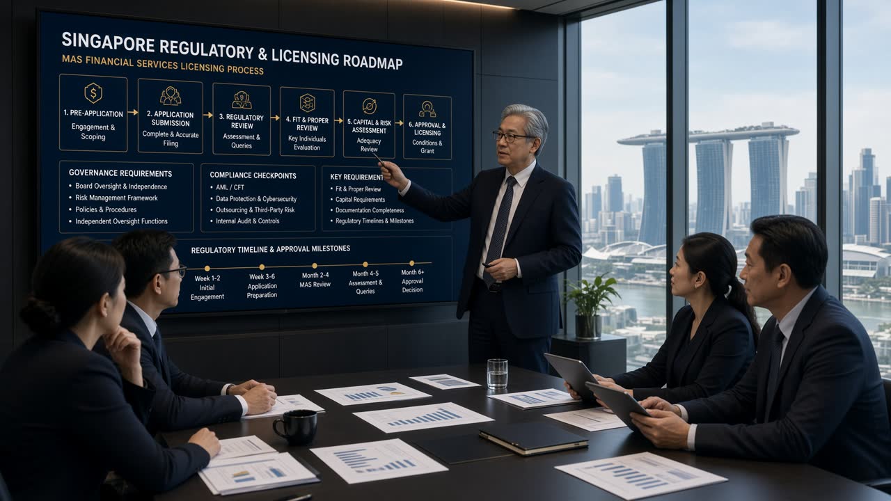 Regulatory and licensing advisory: MAS financial services licensing process and approval milestones