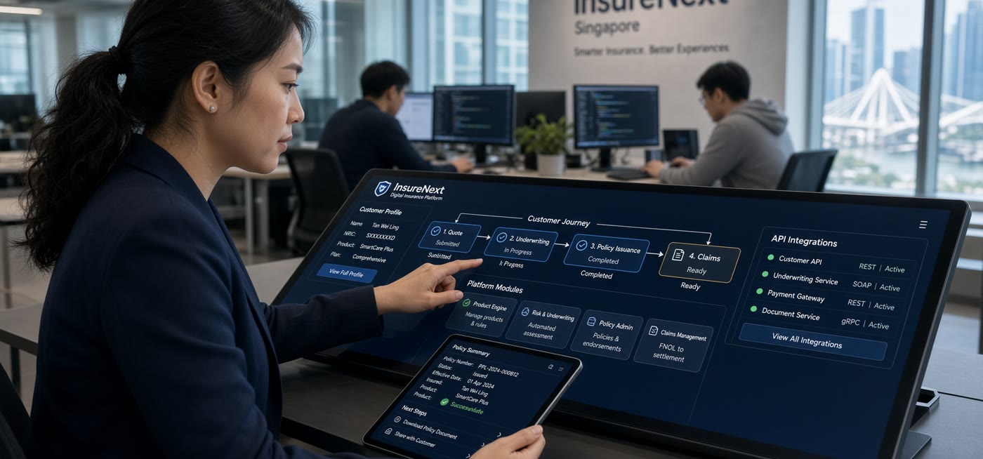 Insurtech and digital insurance: platform architecture from channels through to the policy core