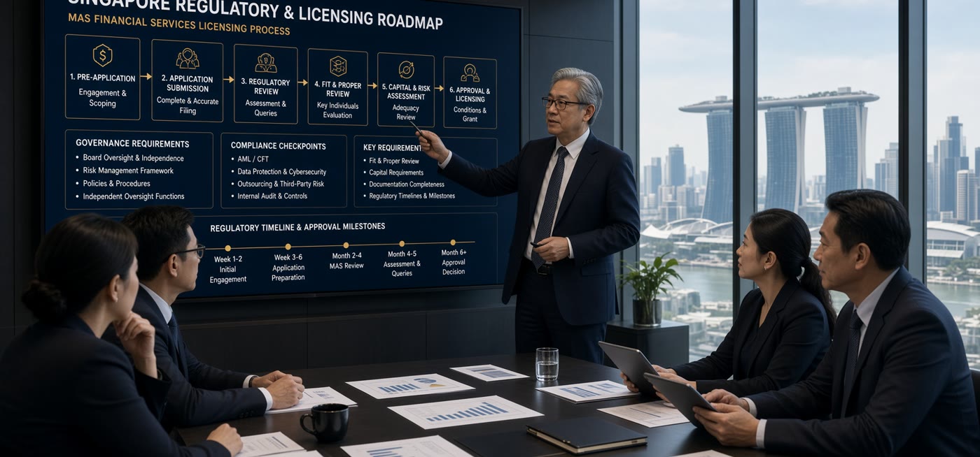Regulatory and licensing advisory: MAS financial services licensing process and approval milestones